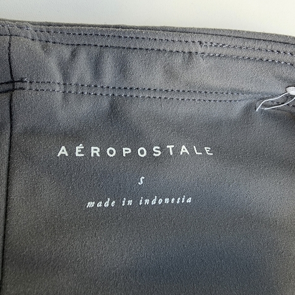 Aeropostale Pants Womens Gray Leggings Pants Exercise Workout Nylon Sz S - Picture 10 of 11